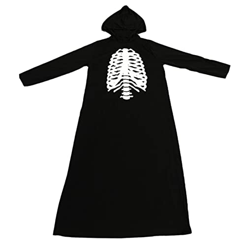 Homoyoyo 1 Stück Skelettmusterkleid Zombie Halloween Reaper Skelettkostüm Simulation Horror Robe LED Indoor Kleid Gruselig Glühende Skelette Kostüme Leuchtendes Kleid Polyester Homoyoyo 1 Stück Skelettmusterkleid Zombie Halloween Reaper Skelettkostüm Simulation Horror Robe LED Indoor Kleid Gruselig Glühende Skelette Kostüme Leuchtendes Kleid Polyester von Homoyoyo