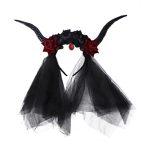 Homoyoyo 1 Stück Vintage Antelope Horn Haarschmuck mit Schleier und Kristallen Halloween Kopfschmuck für Steampunk Partys Stilvolles Damen Stirnband für Kreative Kostüme und Fotosessions Homoyoyo 1 Stück Vintage Antelope Horn Haarschmuck mit Schleier und Kristallen Halloween Kopfschmuck für Steampunk Partys Stilvolles Damen Stirnband für Kreative Kostüme und Fotosessions von Homoyoyo