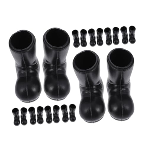Homoyoyo 10 Paare Mini Weihnachtsstiefel aus Robustem Abs Teiliges Mini Schuhmodell Wetterfeste Weihnachtsdeko für Puppenhaus Desktop Miniatur Xmas Schuhe als von Homoyoyo