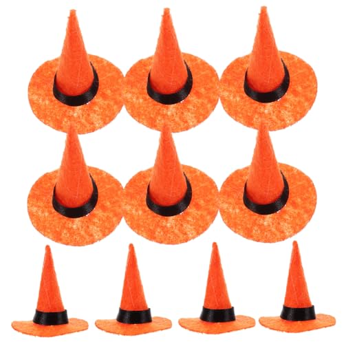 Homoyoyo 10 Stck. Teiliges Mini Filz Hexenhut Dekorative Party Witch Hats für Halloween Flexible Kleine Hexenhüte für Gnome Cosplay und Festliche Dekoration von Homoyoyo