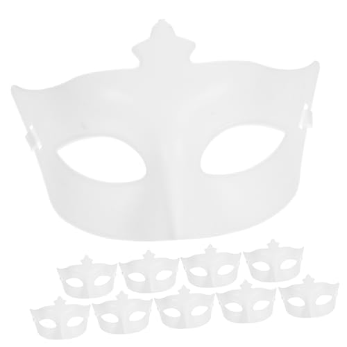 Homoyoyo 10 Stk Halloween-Maske DIY-Masken Toilettenartikel Maske reinigen Diffusor säubern diy face mask halloween maske Halbgesichtsmaske zum Selbermachen Cosplay-Maske Plastik Weiß Homoyoyo 10 Stk Halloween-Maske DIY-Masken Toilettenartikel Maske reinigen Diffusor säubern diy face mask halloween maske Halbgesichtsmaske zum Selbermachen Cosplay-Maske Plastik Weiß von Homoyoyo