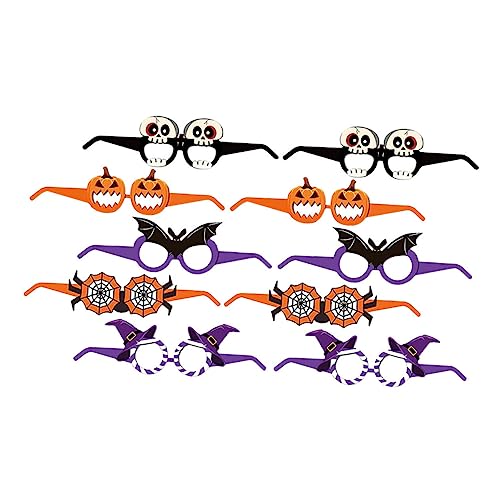 Homoyoyo 10stücke Halloween Partybrillen Mit Kürbis- Lustige Dekorative Augenaccessoires Für Erwachsene Für Kostümpartys Und Festlichkeiten von Homoyoyo