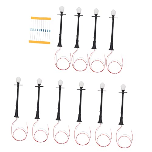 Homoyoyo 10 Stück Maßstab Weißes LED Licht Sandtisch Dekoration Miniatur Lampen für Puppenhaus Gartendeko Homoyoyo 10 Stück Maßstab Weißes LED Licht Sandtisch Dekoration Miniatur Lampen für Puppenhaus Gartendeko von Homoyoyo