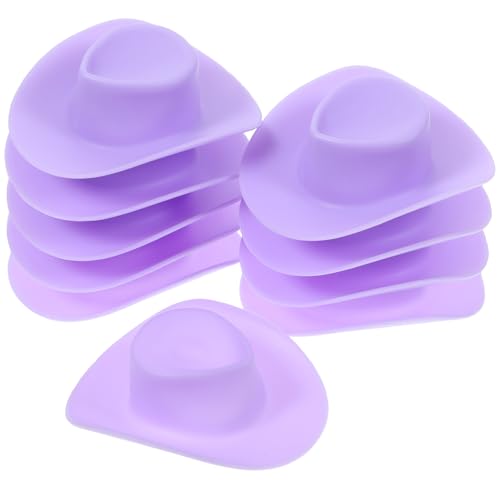Homoyoyo 10 Stück Mini Cowboyhüte für Puppen Bastelaccessoires für DIY Dekorationen und Partys Westernhüte für Kreative Projekte und Puppenzubehör Homoyoyo 10 Stück Mini Cowboyhüte für Puppen Bastelaccessoires für DIY Dekorationen und Partys Westernhüte für Kreative Projekte und Puppenzubehör von Homoyoyo