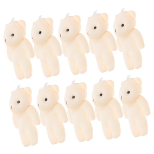 Homoyoyo 10 Stück Mini Teddybären 10 cm – Weiche Plüschpuppen Als Bezaubernde Deko Und Geschenkideen Für Hochzeiten - Feiern Und Besondere Anlässe Perfekte Kleine Begleiter von Homoyoyo