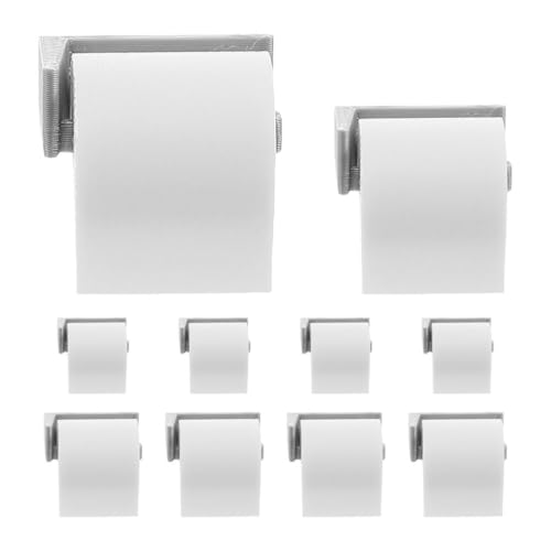 Homoyoyo 10 Stück Miniatur-Toilettenpapierrollen Für Puppenhäuser Im Maßstab 1:12 Mini-Toilettenpapierrollenhalter Für Puppenhaus-Badezimmerzubehör Simulationspapierhalter Für von Homoyoyo