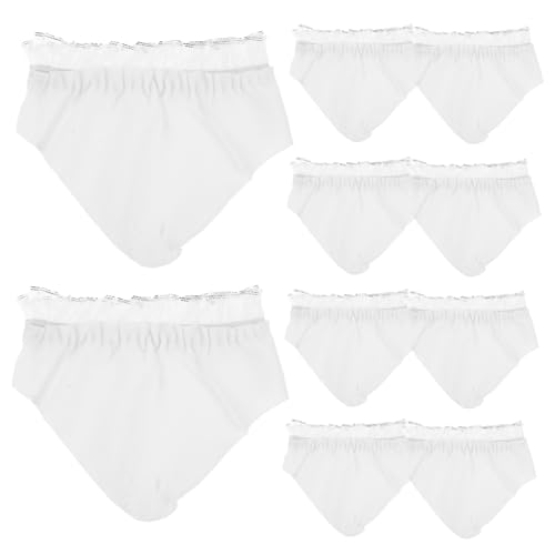 Homoyoyo 10 Stück Puppe Höschen Puppenunterhose Zubehör für Babypuppen Babypuppenwindeln wiederverwendbar Puppenkleidung für Mädchen winzige Puppenkleidung Stoff Weiß Homoyoyo 10 Stück Puppe Höschen Puppenunterhose Zubehör für Babypuppen Babypuppenwindeln wiederverwendbar Puppenkleidung für Mädchen winzige Puppenkleidung Stoff Weiß von Homoyoyo