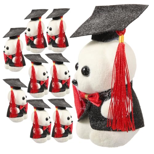 Homoyoyo 10 Stück Sitzender Bär Dekoration für Abschlussfeiern Kuscheltier Blumenstrauß Zubehör für Graduates Abschlussgeschenke von Homoyoyo