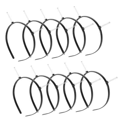 Homoyoyo 10 Stück Teiliges DIY Haarband aus Robustem Kunststoff mit Zahnschutz Elastisch und Rutschfest für Konzerte Festtage und Haarschmuckgestaltung von Homoyoyo
