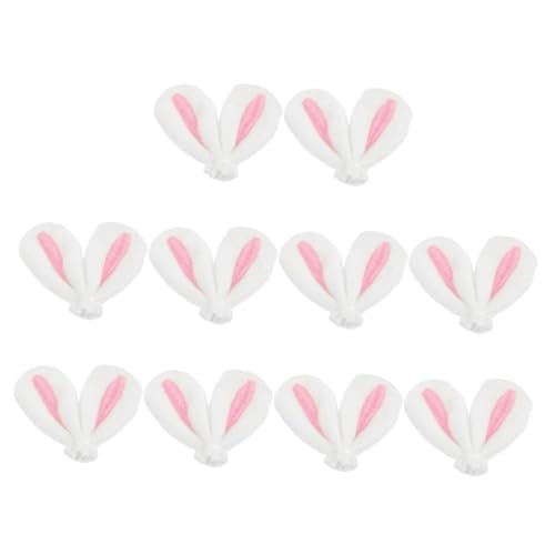 Homoyoyo 10 Stück Teiliges DIY Hasenohren Haarklammern Bastelzubehör für Kreative Haar und Dekorprojekte Rosa Vielseitige Hasenohren Accessoires für Handwerk und Festdekoration von Homoyoyo