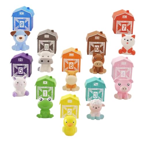 Homoyoyo 10 Stück Teiliges Fingerpuppen aus Kunststoff Bunte Tierfiguren Pädagogisches für Kleinkinder für Eltern Junge Mädchen Spiel Fasching Theater und Fingerspiele von Homoyoyo