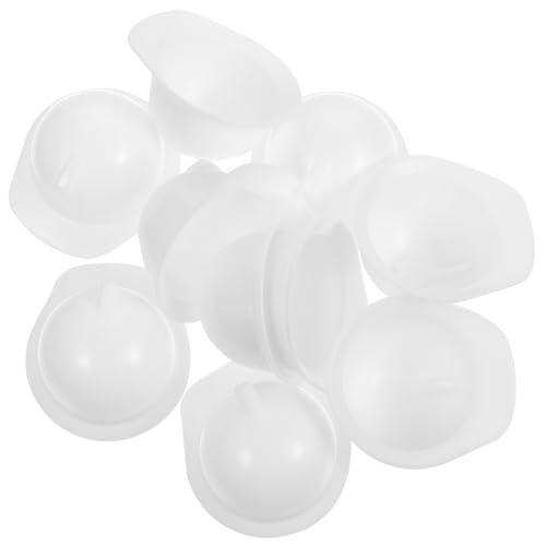 Homoyoyo 10 Stück Teiliges Mini Kunststoff Schutzhelme Spielzeughelm Puppenzubehör Bunter Bauhelm Deko für Puppenhaus und Rollenspiele von Homoyoyo