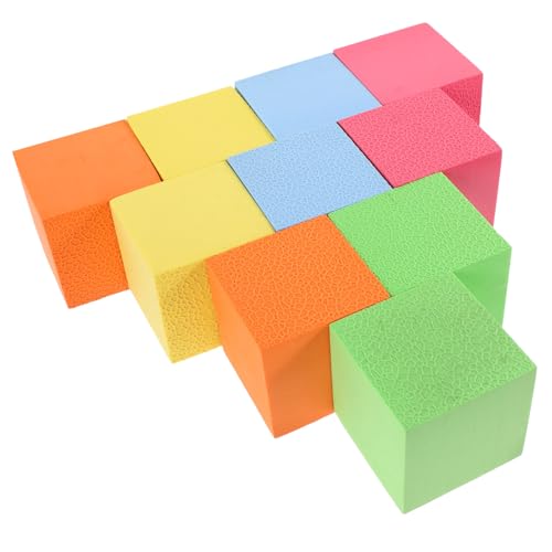 Homoyoyo 10 Stück Teiliges Schaumstoffwürfel für Bunte Geometrische Bausteine Kreativität und Räumlichem für Lernspiele und Kreative Projekte Homoyoyo 10 Stück Teiliges Schaumstoffwürfel für Bunte Geometrische Bausteine Kreativität und Räumlichem für Lernspiele und Kreative Projekte von Homoyoyo