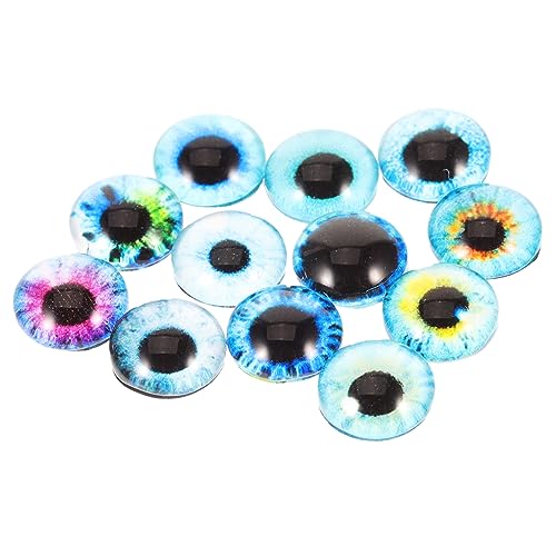 Homoyoyo 100 Stück Dekorative Glasaugen Flachrund Puppenaugen für DIY Tierplüschtiere Basteln Handgefertigte Puppen Zubehör Langlebig und Sicher Homoyoyo 100 Stück Dekorative Glasaugen Flachrund Puppenaugen für DIY Tierplüschtiere Basteln Handgefertigte Puppen Zubehör Langlebig und Sicher von Homoyoyo