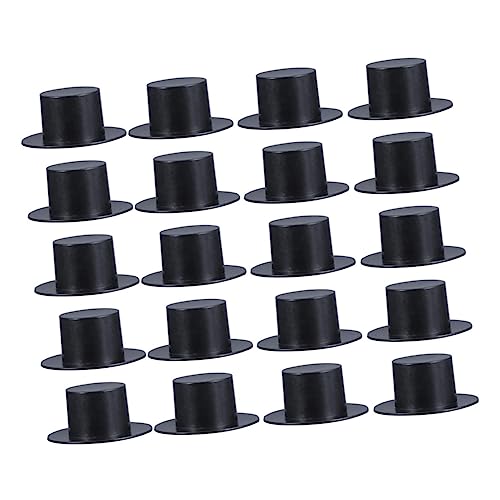 Homoyoyo 100 Stück Miniatur Zylinder Schwarz - Handgefertigte Weihnachtsdekoration Für Zauberer - Clowns Und Schneemänner Perfekt Für Festlichkeiten Und Kreative Bastelideen von Homoyoyo