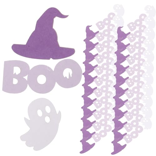 Homoyoyo 100Stücke Halloween Geisterkonfetti Tischstreuung Für Halloween Partys Dekorative Streuung Geistern Requisiten Für Festlichkeiten von Homoyoyo