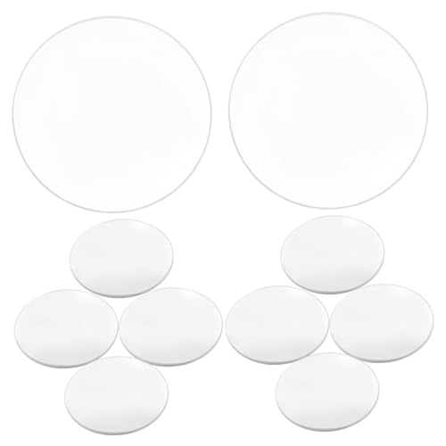 Homoyoyo 10Stücke Konvexe Linsen Doppelte Acryllinsen Für Optische Lernhilfe Für Experimente Ersatzlinsen Für Lupe Vergrößerungslinsen Für Physikprojekte von Homoyoyo