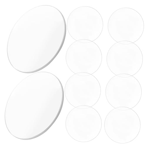 Homoyoyo 10Stücke Optische Acryllinse Konvexe Lupenlinse Vielseitig Einsetzbar für Lernen Experimente Robuste Zuverlässige Vergrößerungslinse aus Acryl von Homoyoyo