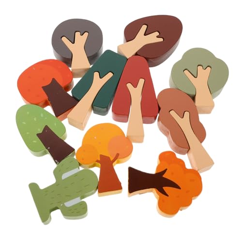 Homoyoyo 11 Teiliges Statuenzug Zubehör Basteln Dekoration Dekorationen Einfaches Pädagogisches Mini Frühmodell Lernen Holzschienenmontage Aktivitäten Projekt Natürliche Miniatur von Homoyoyo