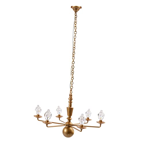 Homoyoyo 12 Für Puppenhaus - Elegante Goldene Pendelleuchte Mit LED - Perfekt Als Dekoration Für Puppenstuben Und Sandtische Ideal Für Kreative Modelle Homoyoyo 12 Für Puppenhaus - Elegante Goldene Pendelleuchte Mit LED - Perfekt Als Dekoration Für Puppenstuben Und Sandtische Ideal Für Kreative Modelle von Homoyoyo