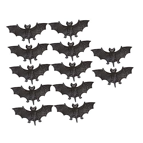 Homoyoyo 12 Stück Fledermaus Figuren - Dekorative Wandskulpturen Für Halloween Und Partys - Tropische Reptilien Statuten Perfekte Nacht Dekoration Für Vampir Fans Homoyoyo 12 Stück Fledermaus Figuren - Dekorative Wandskulpturen Für Halloween Und Partys - Tropische Reptilien Statuten Perfekte Nacht Dekoration Für Vampir Fans von Homoyoyo