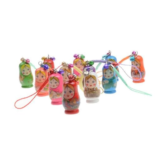 Homoyoyo 12 Stück Matroschka Schlüsselanhänger Aus Holz – Bunte Babushka Puppen Als Taschenanhänger Für Weihnachten - Ideal Als Charmantes Oder Für Homoyoyo 12 Stück Matroschka Schlüsselanhänger Aus Holz – Bunte Babushka Puppen Als Taschenanhänger Für Weihnachten - Ideal Als Charmantes Oder Für von Homoyoyo