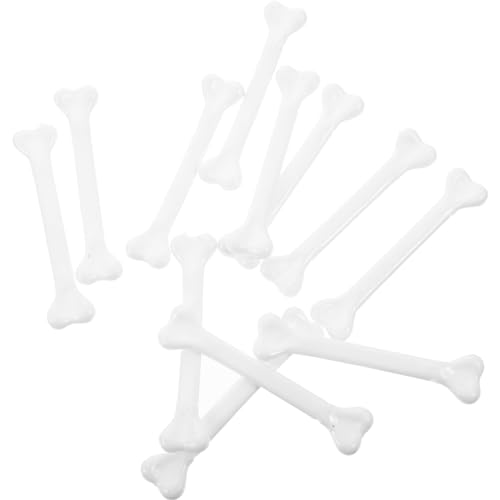 Homoyoyo 12 Stück Mini Skelett Knochen aus Kunststoff Halloween Dekoration Realistische Knochen Requisiten für Gruselfeste Spukhäuser und Garten Dekorationen von Homoyoyo