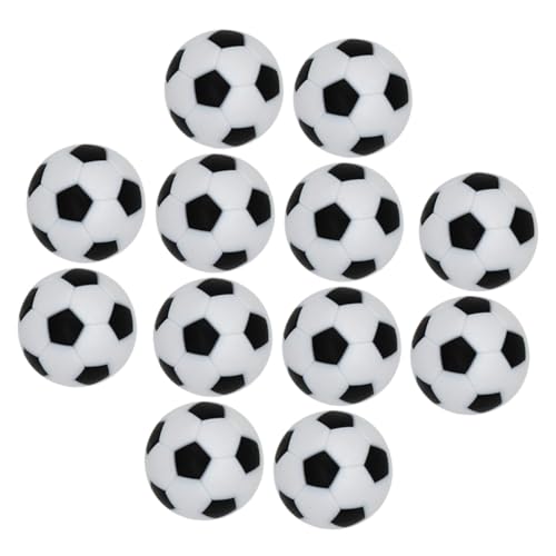 Homoyoyo 12 Stück Mini Tischkicker Bälle aus Stabilem HIPS Glatte Oberfläche für Bessere Kontrolle Ersatz für Tischfußballtische Leicht und Langlebig Geeignet für Erwachsene von Homoyoyo