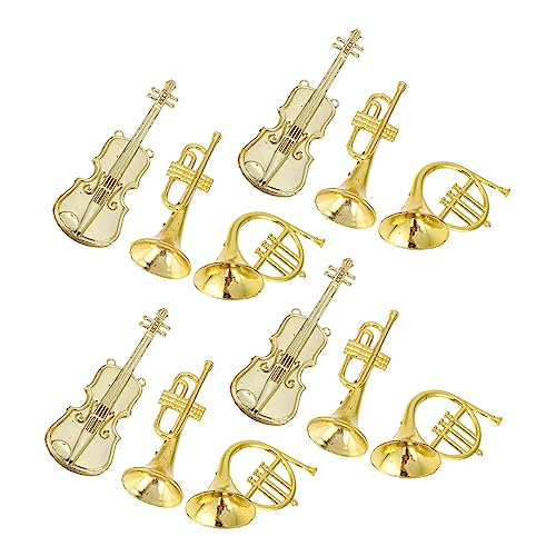 Homoyoyo 12 Stück Miniatur Musikinstrumente Für Weihnachtsbaum-Dekoration – Mini - Gebogene Und Gerade Hörner DIY Basteln Puppenhaus Landschaftsornamente Perfekte Kindergeschenke Homoyoyo 12 Stück Miniatur Musikinstrumente Für Weihnachtsbaum-Dekoration – Mini - Gebogene Und Gerade Hörner DIY Basteln Puppenhaus Landschaftsornamente Perfekte Kindergeschenke von Homoyoyo