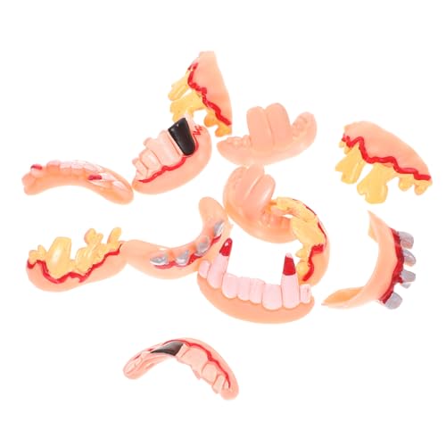 Homoyoyo 12 Stück Teiliges Halloween Fake Teeth Lustige Langlebige Zahnbissen Gruselige Vampir und Zombie Zähne für Kostüm Partydeko und Fotoshooting Homoyoyo 12 Stück Teiliges Halloween Fake Teeth Lustige Langlebige Zahnbissen Gruselige Vampir und Zombie Zähne für Kostüm Partydeko und Fotoshooting von Homoyoyo