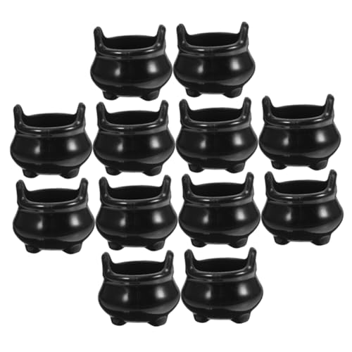 Homoyoyo 12 Stück Teiliges Halloween Miniatur Kessel Schwarze Miniatur für Puppenhausdekoration Stabile Halloween Miniaturhaus Zubehör DIY Ofenmodell für Tisch und Partydeko Homoyoyo 12 Stück Teiliges Halloween Miniatur Kessel Schwarze Miniatur für Puppenhausdekoration Stabile Halloween Miniaturhaus Zubehör DIY Ofenmodell für Tisch und Partydeko von Homoyoyo