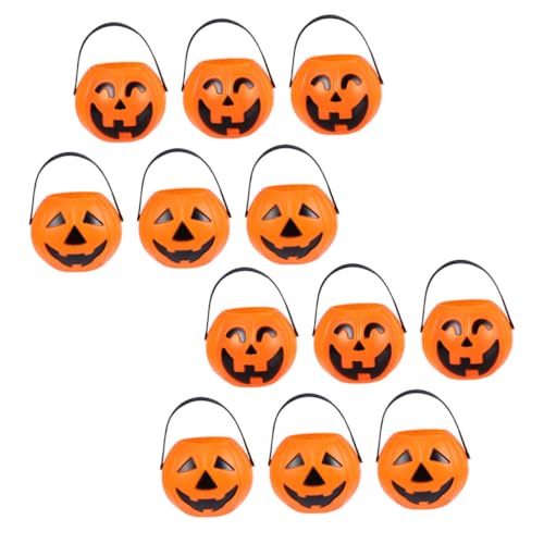 Homoyoyo 12 Stück Teiliges Halloween Süßigkeiten Eimer aus Stabilem Kunststoff Kürbisform mit Griff Leichte Platzsparende Party Deko für Halloween Feiern Zufällige Farben Homoyoyo 12 Stück Teiliges Halloween Süßigkeiten Eimer aus Stabilem Kunststoff Kürbisform mit Griff Leichte Platzsparende Party Deko für Halloween Feiern Zufällige Farben von Homoyoyo