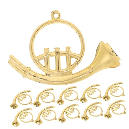 Homoyoyo 12 Stück Teiliges Miniatur Musikinstrumente aus Langlebigem Kunststoff Goldene Trompete als DIY Weihnachtsbaumschmuck Vielseitige Christbaumdeko für Puppenhaus und Festliche Homoyoyo 12 Stück Teiliges Miniatur Musikinstrumente aus Langlebigem Kunststoff Goldene Trompete als DIY Weihnachtsbaumschmuck Vielseitige Christbaumdeko für Puppenhaus und Festliche von Homoyoyo