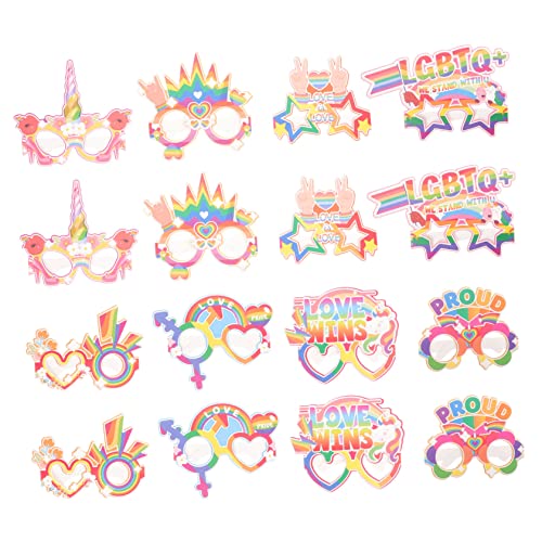 Homoyoyo 16 Stück Regenbogenbrille schnapsgläser gefälschte Kinderbrille Party lustige Brille Foto Requisiten Neuartige Partybrille für Erwachsene lustige Partybrille Papier Homoyoyo 16 Stück Regenbogenbrille schnapsgläser gefälschte Kinderbrille Party lustige Brille Foto Requisiten Neuartige Partybrille für Erwachsene lustige Partybrille Papier von Homoyoyo