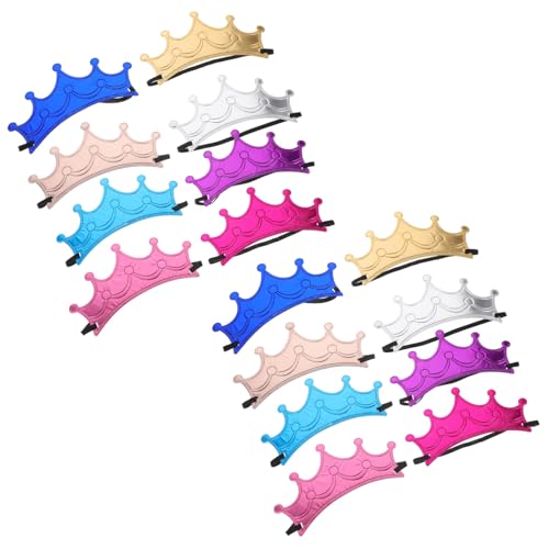 Homoyoyo 16 Stück Teiliges Kindergeburtstags Partyhüte in Krönchenform für Jungen und Mädchen Wiederverwendbare Geburtstags accessoires für Kinderparty und Festdekoration von Homoyoyo