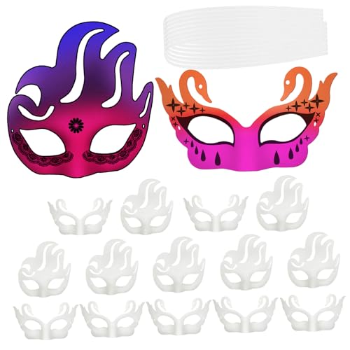 Homoyoyo 16 Stück Unlackierte Karnevalsmasken für Cosplay Halloween Mottopartys und Maskenbälle Vielseitige Gestaltung für Homoyoyo 16 Stück Unlackierte Karnevalsmasken für Cosplay Halloween Mottopartys und Maskenbälle Vielseitige Gestaltung für von Homoyoyo