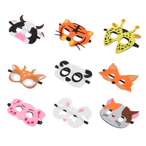 Homoyoyo 18 Stück Teiliges Tierfilzmasken Halloween Party Cosplay Masken Atmungsaktiv Hautfreundlich Wiederverwendbar für Karneval Bühnenauftritte und Verkleidung Homoyoyo 18 Stück Teiliges Tierfilzmasken Halloween Party Cosplay Masken Atmungsaktiv Hautfreundlich Wiederverwendbar für Karneval Bühnenauftritte und Verkleidung von Homoyoyo