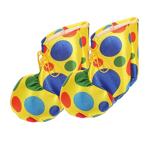 Homoyoyo 1Paar Clownschuhe Für Erwachsene Kostümzubehör Für Karneval Halloween Cosplay Dekorative Zirkusschuhe Clownauftritte Partys von Homoyoyo