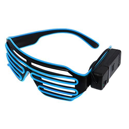 Homoyoyo 1Paar LED Partygürtel mit Blinkenden Glow Brillen Wireless LED Beleuchtung für Events Spaßaccessoire für Nachtpartys Sicherheitsmaterial Auffälliges Design von Homoyoyo