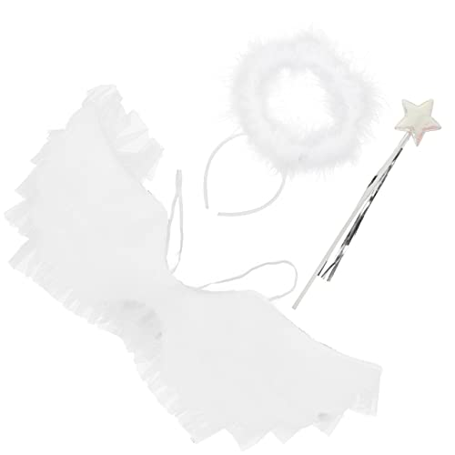 Homoyoyo 1Satz Engels Kostüm Für Teiliges Mit Flügeln Haarschmuck Engelstab Karneval Halloween Cosplay Veranstaltungen Homoyoyo 1Satz Engels Kostüm Für Teiliges Mit Flügeln Haarschmuck Engelstab Karneval Halloween Cosplay Veranstaltungen von Homoyoyo