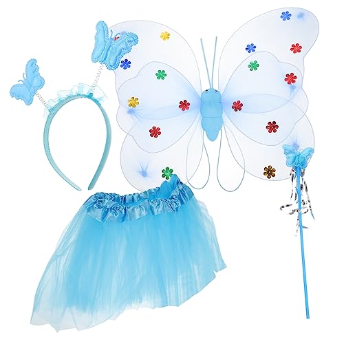 Homoyoyo 1Satz Feenkostümset für Teiliges Kostüm mit Tüllrock Feenstab Haarreif für Tanzpartys Karneval Cosplay Bühnenaufführungen Homoyoyo 1Satz Feenkostümset für Teiliges Kostüm mit Tüllrock Feenstab Haarreif für Tanzpartys Karneval Cosplay Bühnenaufführungen von Homoyoyo
