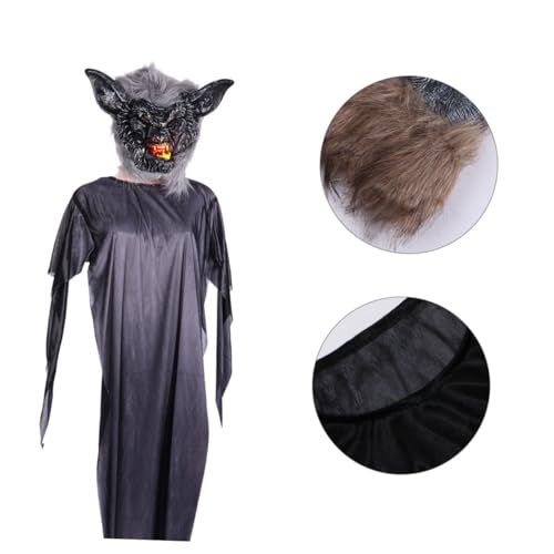 Homoyoyo 1Satz Halloween Cosplay Kostümset Teilig Wolfmaske Geisteranzug für Erwachsene Requisiten für Halloween Bühnenaufführungen Kostümpartys Langlebiges Homoyoyo 1Satz Halloween Cosplay Kostümset Teilig Wolfmaske Geisteranzug für Erwachsene Requisiten für Halloween Bühnenaufführungen Kostümpartys Langlebiges von Homoyoyo