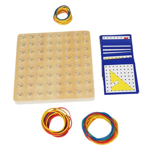 Homoyoyo 1Satz Holz Geoboard Puzzle für Steckbrett mit Geometrischen Formen Pädagogisches Kreativität und Feinmotorik für Vorschulkinder Homoyoyo 1Satz Holz Geoboard Puzzle für Steckbrett mit Geometrischen Formen Pädagogisches Kreativität und Feinmotorik für Vorschulkinder von Homoyoyo