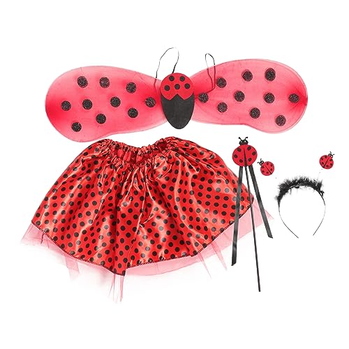 Homoyoyo 1Satz Kostümset Für Teiliges Mit Flügeln Rock Zauberstab Für Fasching Kostümpartys Auftritte Hautfreundlichem Material Modisches Design von Homoyoyo