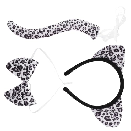 Homoyoyo 1satz Leoparden Kostüm Set Mit Haarreif Fliege Und Für Halloween Cosplay Und Geburtstagsfeiern von Homoyoyo