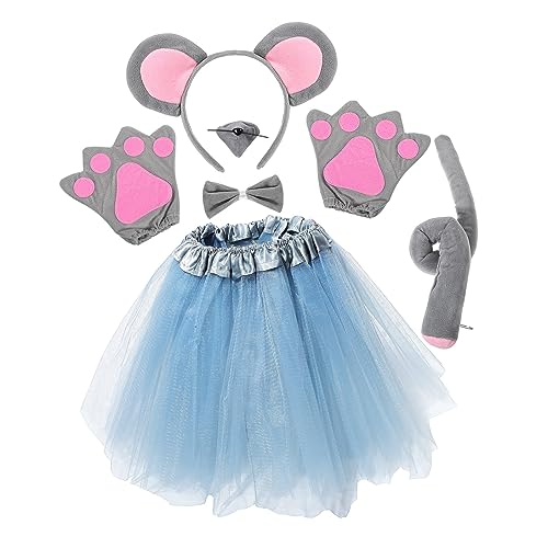Homoyoyo 1Satz Mauskostüm Set für Teiliges Set mit Stirnband Fliege Rock Handschuhen für Halloween Kostümpartys Geburtstagsfeiern Homoyoyo 1Satz Mauskostüm Set für Teiliges Set mit Stirnband Fliege Rock Handschuhen für Halloween Kostümpartys Geburtstagsfeiern von Homoyoyo