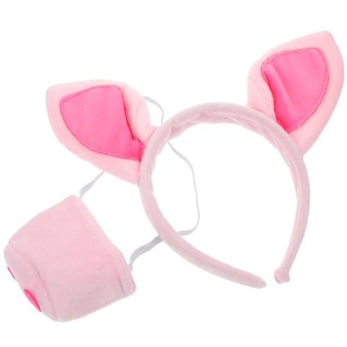 Homoyoyo 1Satz Schwein Stirnband Nase Tierkostüm Zubehör für Halloween Cosplay Rollenspiele Teiliges mit Schweineohren Schweinnase für Partys Homoyoyo 1Satz Schwein Stirnband Nase Tierkostüm Zubehör für Halloween Cosplay Rollenspiele Teiliges mit Schweineohren Schweinnase für Partys von Homoyoyo