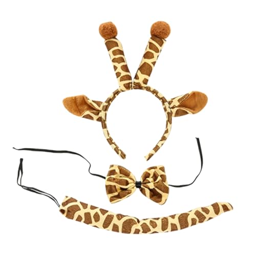 Homoyoyo 1Satz Tierkostüm Set Giraffen Haarband mit und Ohrenschützern für Karneval Geburtstagsfeiern und Cosplay Kreative Tier Requisiten für Erwachsene Homoyoyo 1Satz Tierkostüm Set Giraffen Haarband mit und Ohrenschützern für Karneval Geburtstagsfeiern und Cosplay Kreative Tier Requisiten für Erwachsene von Homoyoyo