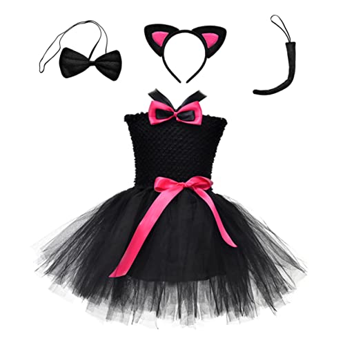 Homoyoyo 1Satz Tutu Halloween Anzug Mit Katzenmotiv Für Partys Geburtstage Verkleidungen Hautfreundlichem Baumwollmaterial Für Jahre von Homoyoyo