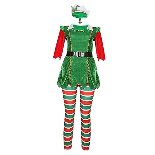 Homoyoyo 1Satz Weihnachtselfenkostüm Damen für Party Bühnenauftritte Cosplay Karneval Einteiliges Festlichen Farben für Weihnachtsfeiern Fotoshootings Leicht Homoyoyo 1Satz Weihnachtselfenkostüm Damen für Party Bühnenauftritte Cosplay Karneval Einteiliges Festlichen Farben für Weihnachtsfeiern Fotoshootings Leicht von Homoyoyo